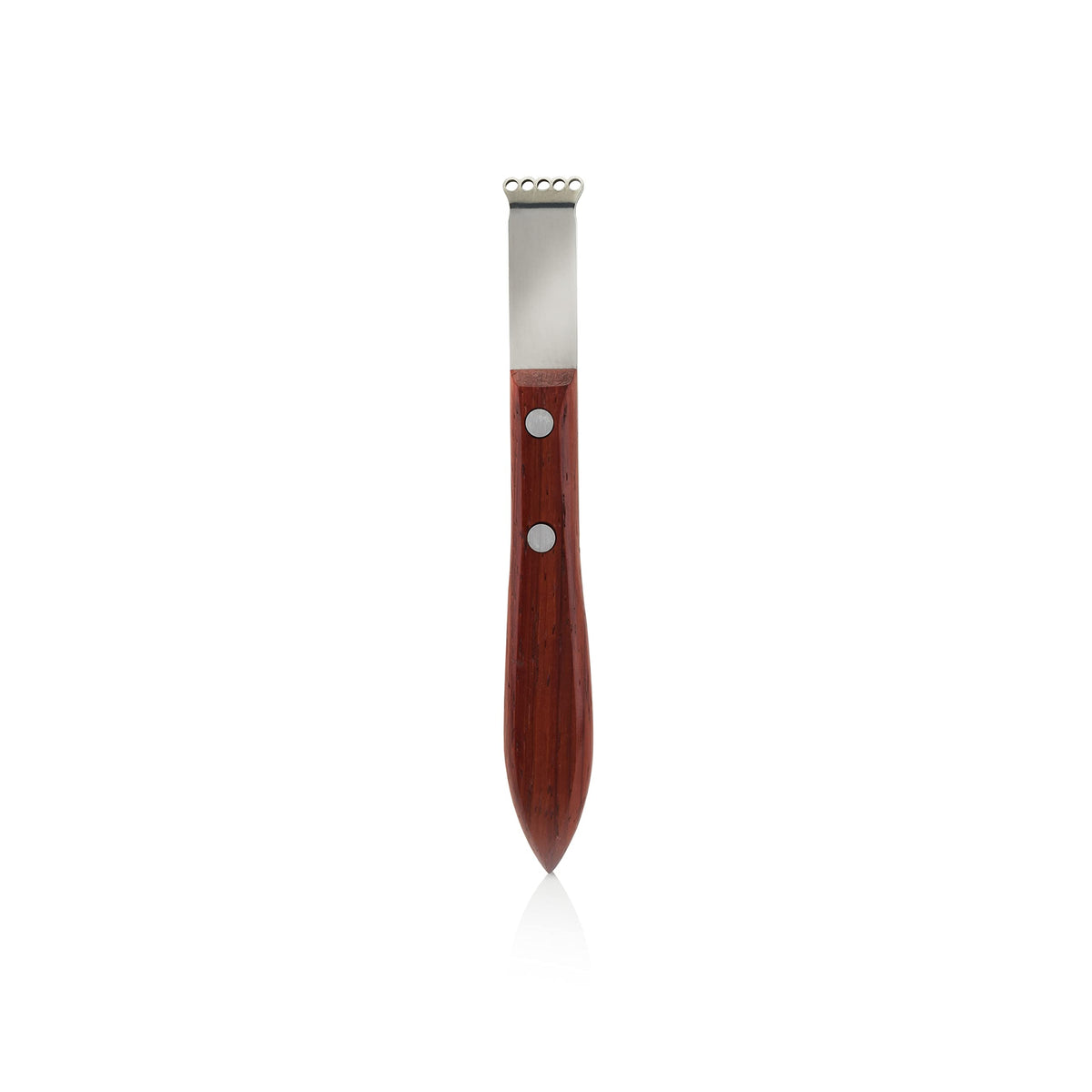 Viski Channel Knife, Citrus Zester and Orange Peeler Tool, Walnut Wood and Stainless Steel Bar Tool for Cocktail Garnishes, Perfect for Home Bars, Craft Cocktails and Bartender Gifts, Set of 1