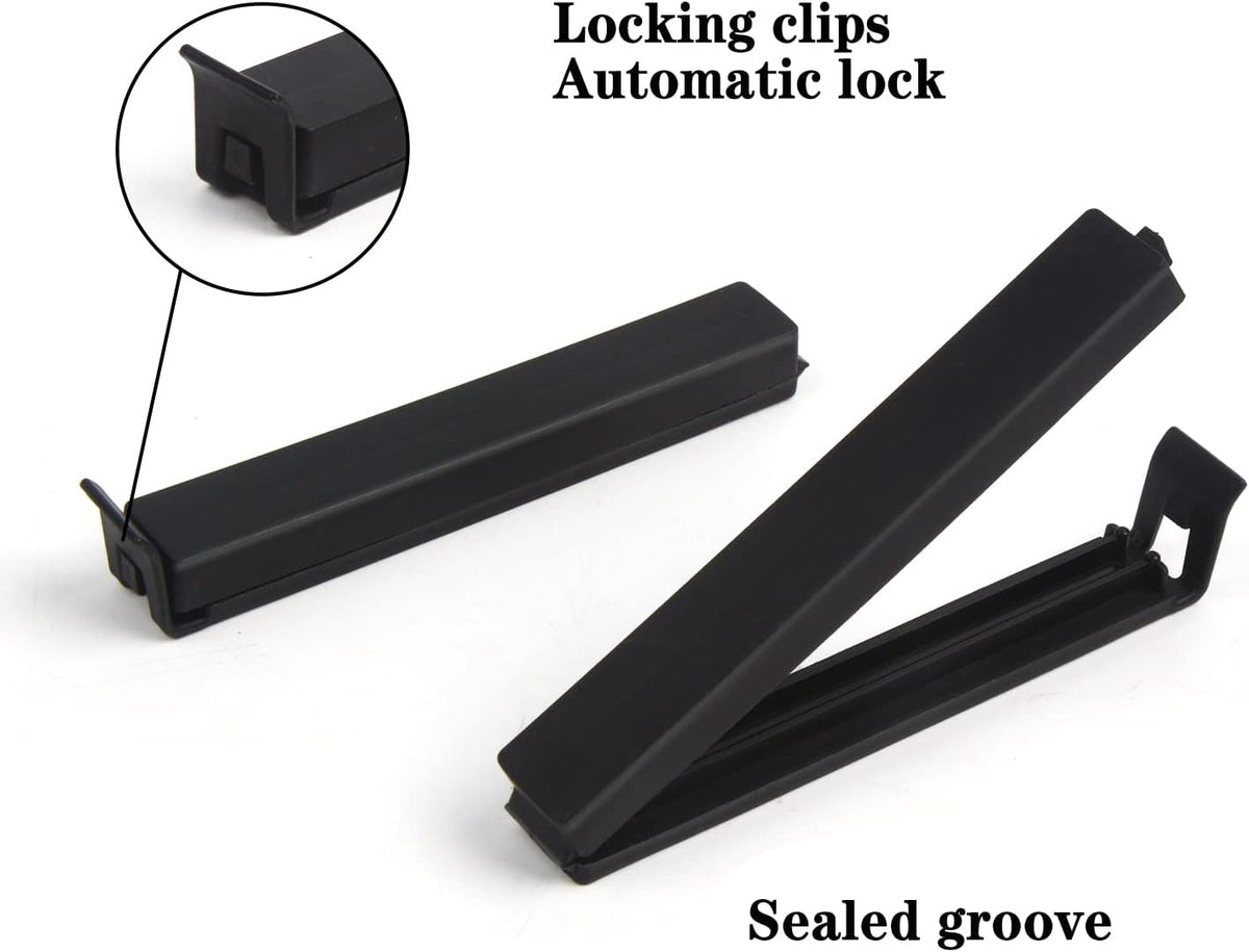 DIYASY Food Bag Clips,30 Pack Plastic Snack Sealing Clip for Food Storage & Packages Assorted Sizes