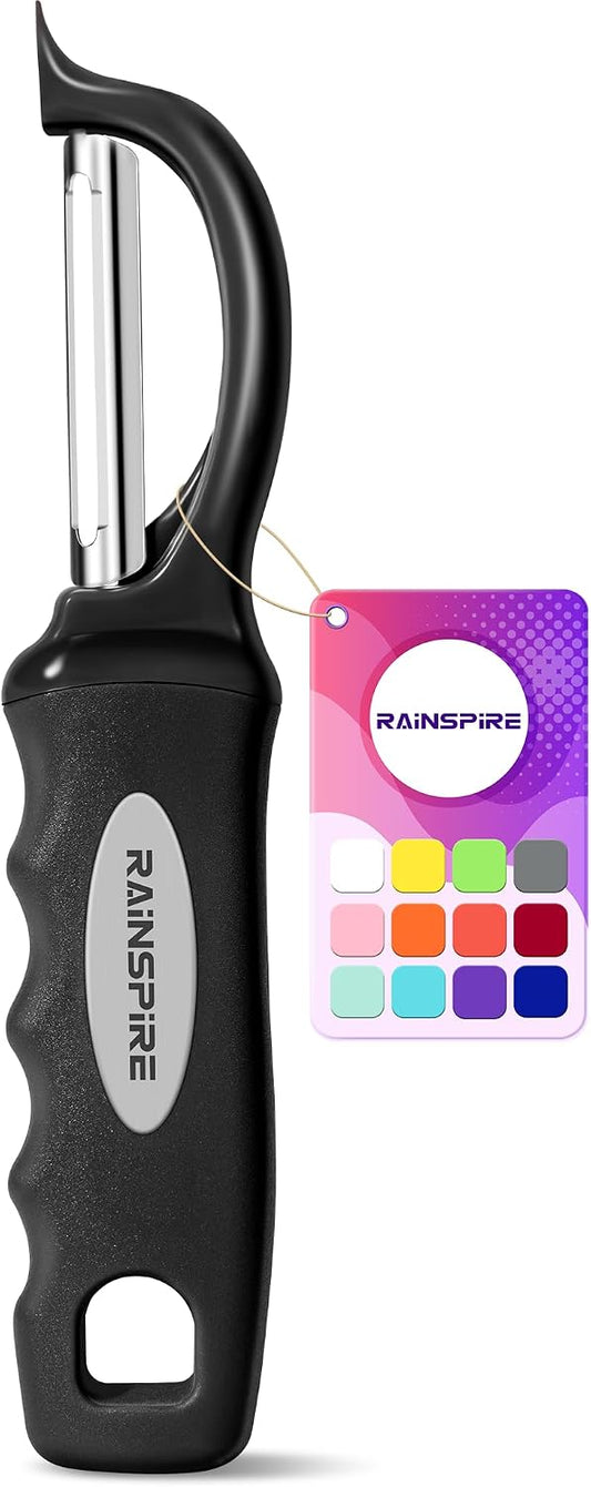 Swivel Vegetable Peeler Comfort Handle Sturdy Long-Lasting 1Pcs Black