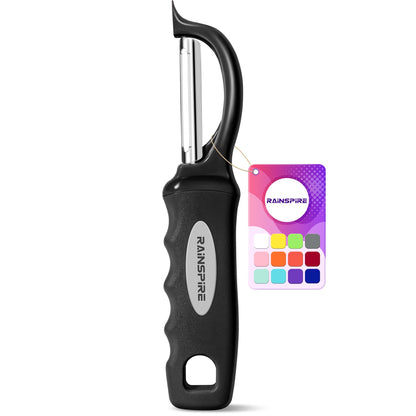 Swivel Vegetable Peeler Comfort Handle Sturdy Long-Lasting 1Pcs Black