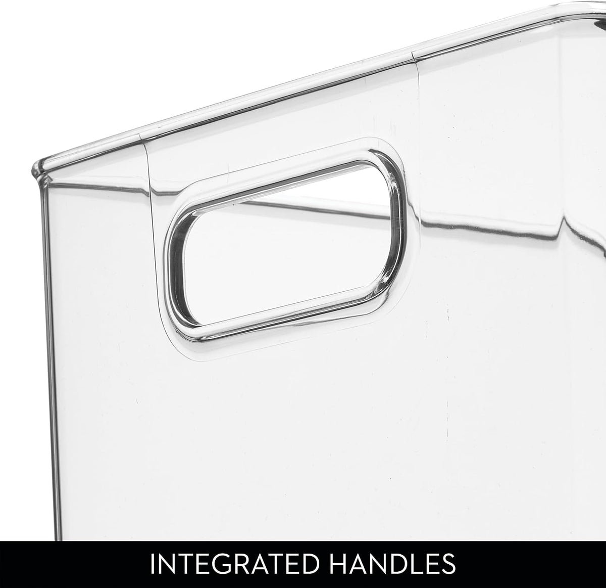 iDesign Plastic Pantry Storage Bin, Clear