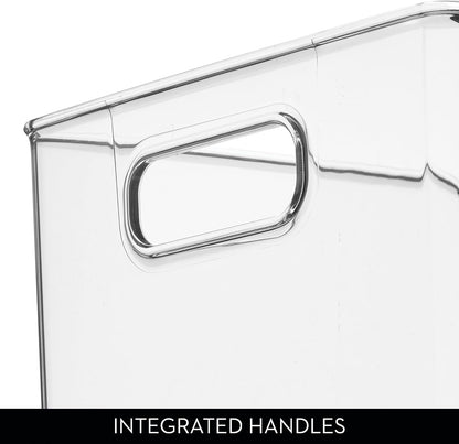 iDesign Plastic Pantry Storage Bin, Clear