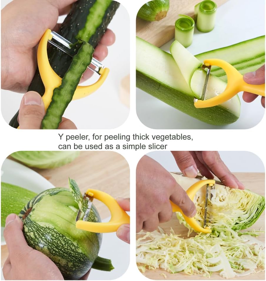 Carrot Peelers, Kitchen Vegetable Peeler Setfor Veggie & Fruit 6 Pcs