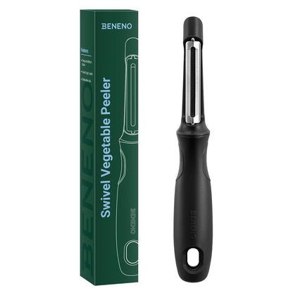 Beneno Swivel Vegetable Peeler, Premium Smooth Peeling Potato Peeler, Black