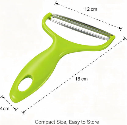 1PC Veggie Peeler Cabbage Shredder Wide Mouth Peeler Vegetables Fruit Stainless Steel Knife Cabbage Graters Salad Potato Slicer Kitchen Accessories（12cm/4.7in Wide Mouth Design）