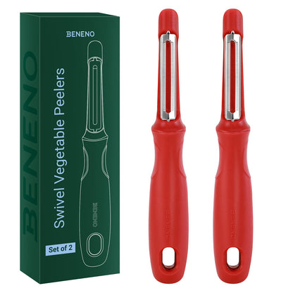 Beneno Swivel Vegetable Peeler, Premium Smooth Peeling Potato Peeler, Black