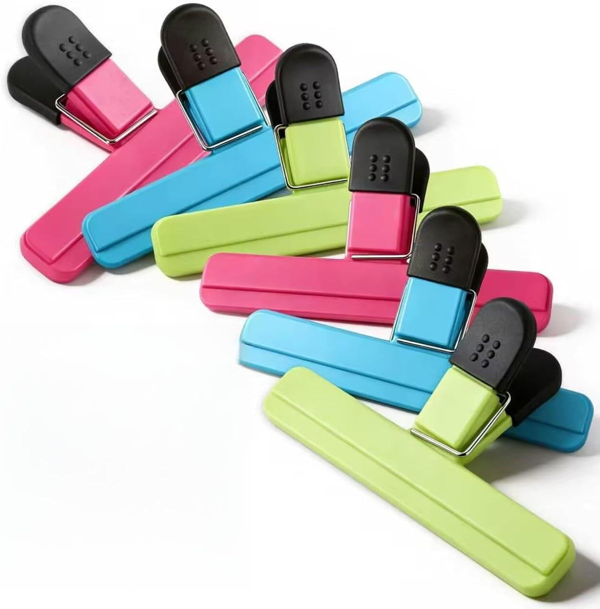 6 Pack Large Chip Bag Clips, 6x3.5 Inch Food Snack Bag Clips Ninth Five