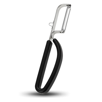 Lurch Germany Universal Ultra Sharp Stainless Steel Vegetable Y Peeler for Potatoes, All Fruits & Veggies | Non-Slip Comfortable Handle | 5.1 x 2.3 Inches / 13 cm x 6 cm - Black
