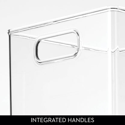 iDesign Clear Plastic Storage Bins, 4-Pack
