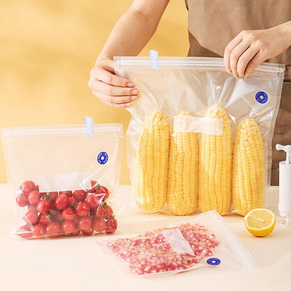 30 PCS Vacuum Storage Bags Sealing Clip Snack Bag Sealing Clips Zipper Labor Saver Sliding Grip Seal Grip Efficient Bag Sealer Reusable Zipper Sealers for Clothes Bedding Food Preservation