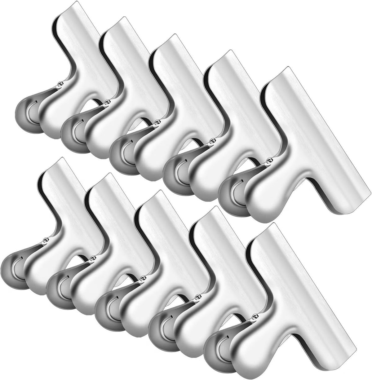 10PCS 3 Inch Chip Clips, Snap Food Bag Paper Clamps for Kitchen Office