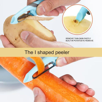 Carrot Peelers, Kitchen Vegetable Peeler Setfor Veggie & Fruit 6 Pcs
