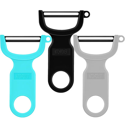 Original Vegetable Peeler Carbon Steel Blade 3-Pack Red/Green/Yellow