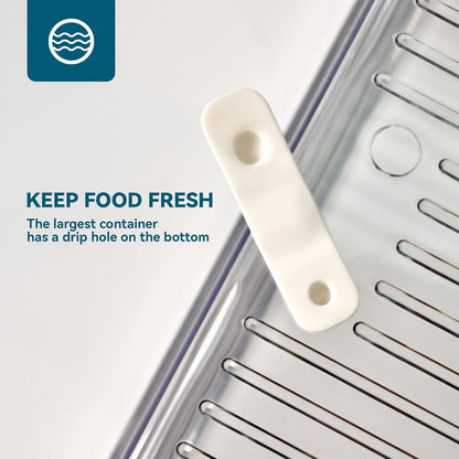 10 Pack Fridge Organizers and Storage, Clear Fridge Organizer Stackable