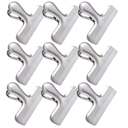 6 Pack Bag Clips, Stainless Steel Chip, Chip Clips Food Clip, Heavy Duty Air Tight Seal Kitchen Clip Snack Food Bag Clamp