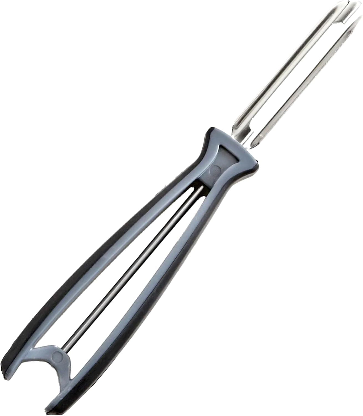 Linden Sweden Soft Grip Peeler - Gray 9 x 2.5 x 6.5 Inches, Made In Sweden