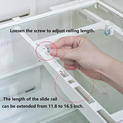 2Pcs Refrigerator Organizer Bins Refrigerator Drawer Fridge Organizers