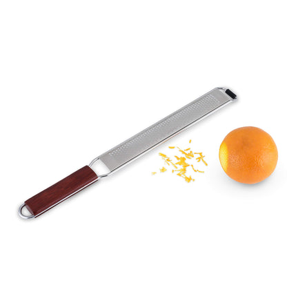 Viski Channel Knife, Citrus Zester and Orange Peeler Tool, Walnut Wood and Stainless Steel Bar Tool for Cocktail Garnishes, Perfect for Home Bars, Craft Cocktails and Bartender Gifts, Set of 1