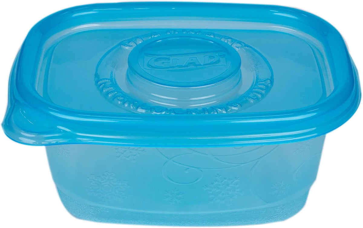 Glad GladWare FreezerWare Food Storage Containers, 24 Oz, 4 Count