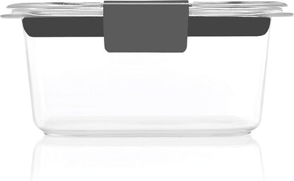 Rubbermaid Brilliance Food Storage Containers, Set of 5 (10 Pieces), BPA-Free, Leak-Proof, Clear