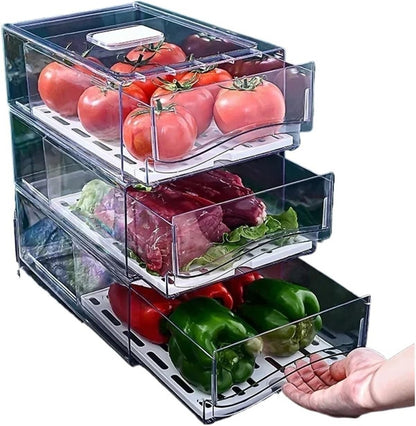 Refrigerator Storage Box,Fridge Freezer Organizer