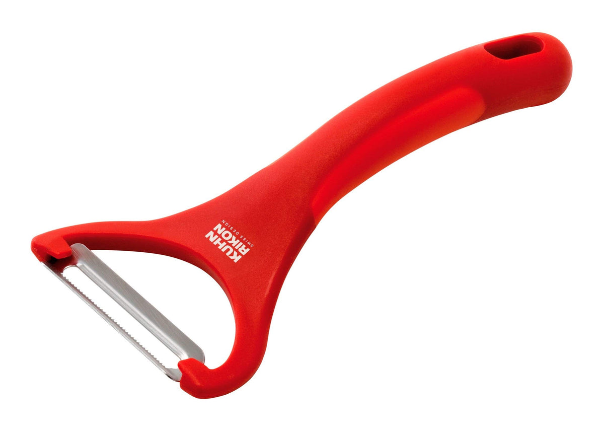 Kuhn Rikon Serrated Piranha “Y” Peeler 6.25” Red