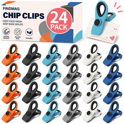 Chip Clips, Bag Clips for Food Storage, 12 Pack Multicolor