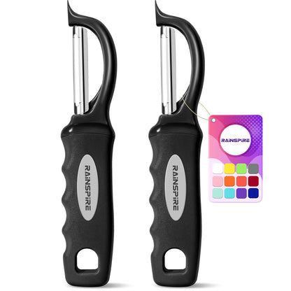 Swivel Vegetable Peeler Comfort Handle Sturdy Long-Lasting 1Pcs Black