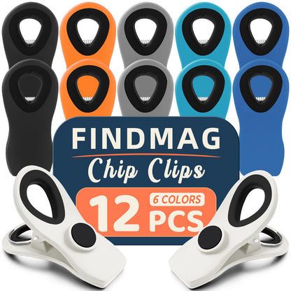 Chip Clips, Bag Clips for Food Storage, 12 Pack Multicolor