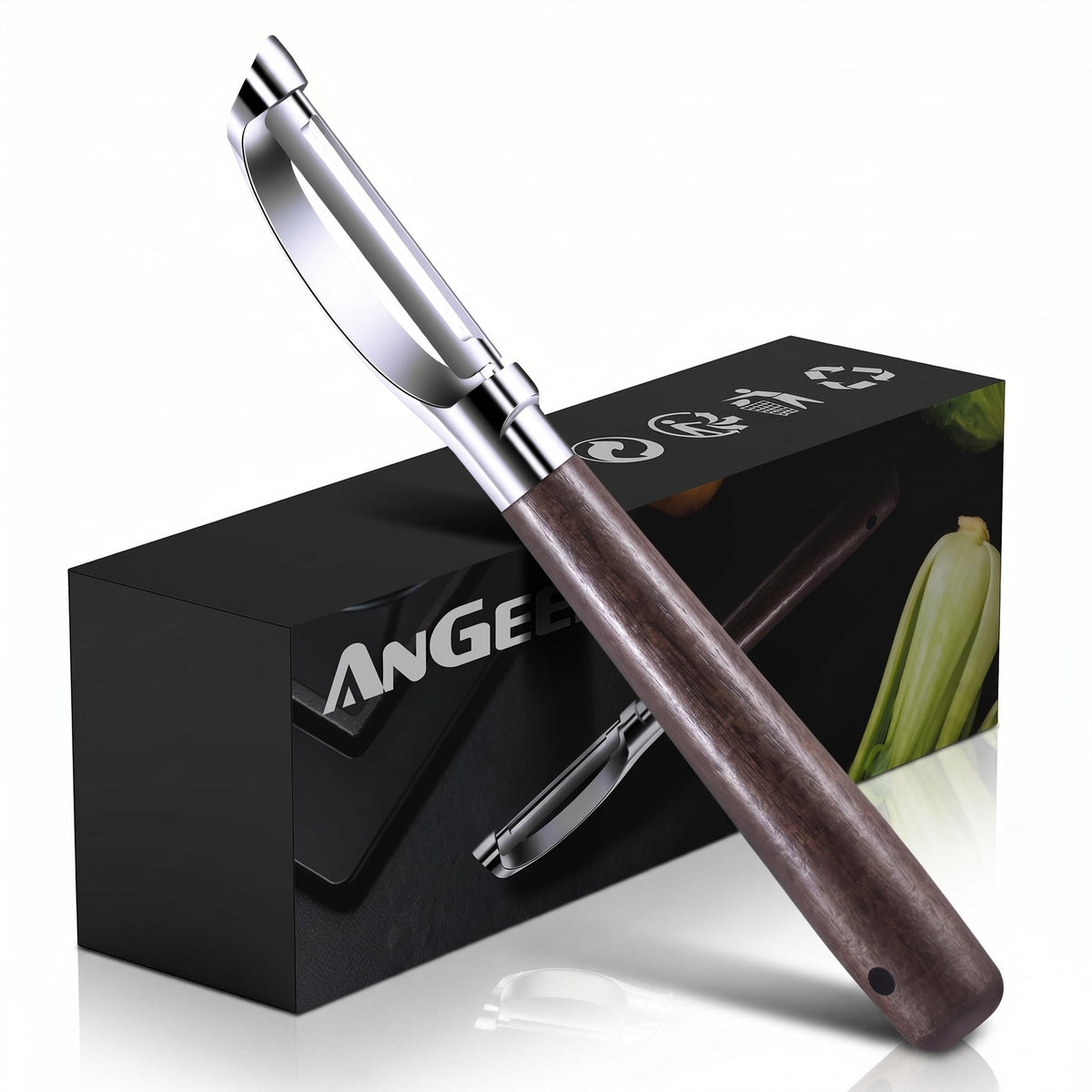Julienne Peeler, Stainless Steel Vegetable Peeler, Double-Sided Blade Vegetable Julienne Cutter and Fruit Slicer, Dual Blade Multifunction Potato Peeler
