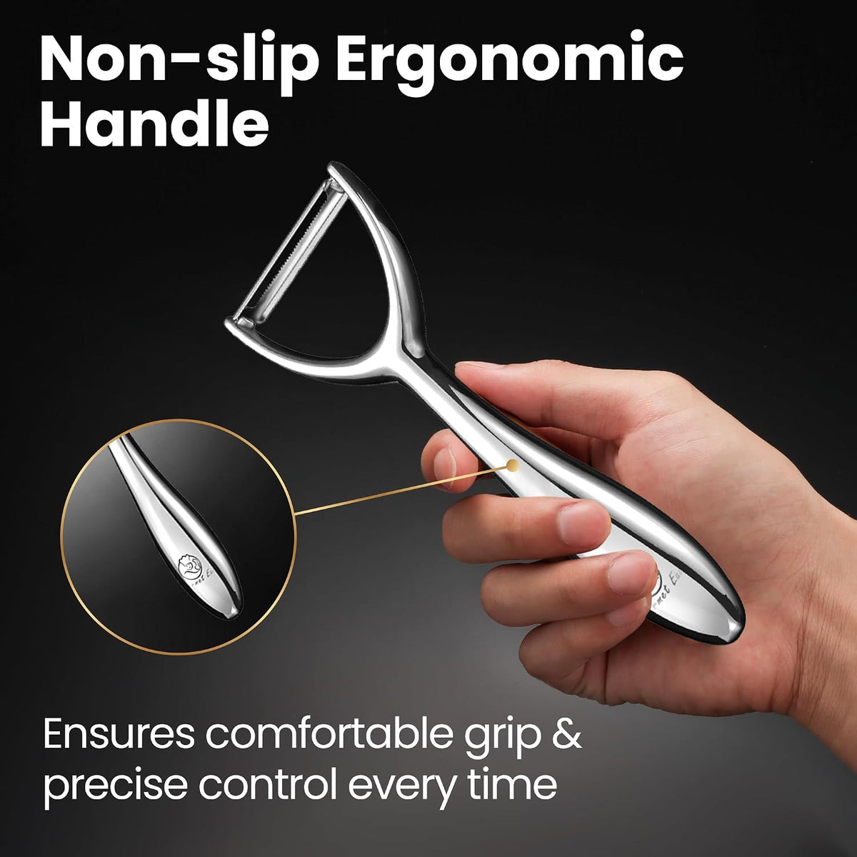 Gourmet Easy Vegetable Peeler Ultra Sharp Stainless Steel Blade (Y Peeler)