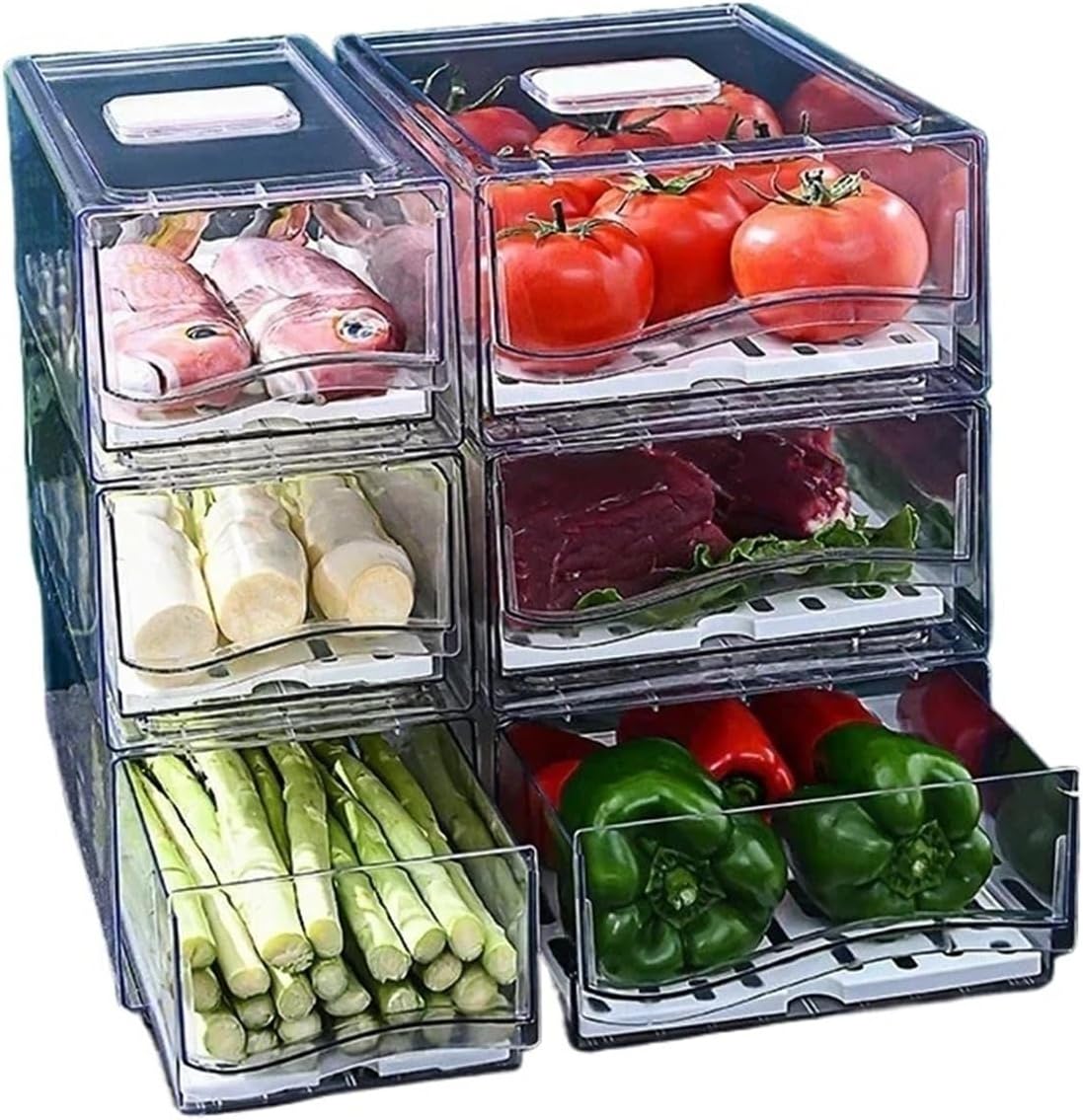 Refrigerator Storage Box,Fridge Freezer Organizer