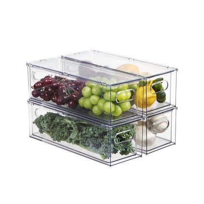 Fridge Organizers and Storage Pull Out Drawer, 2 Small