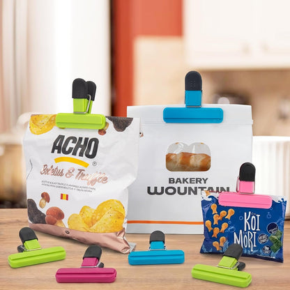 12 Pack Chip Clips, Plastic Heavy Duty Seal Grips, 3 x 2.5 Inch