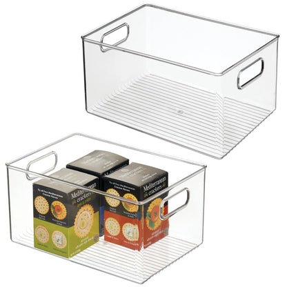 iDesign Plastic Pantry Storage Bin, Clear