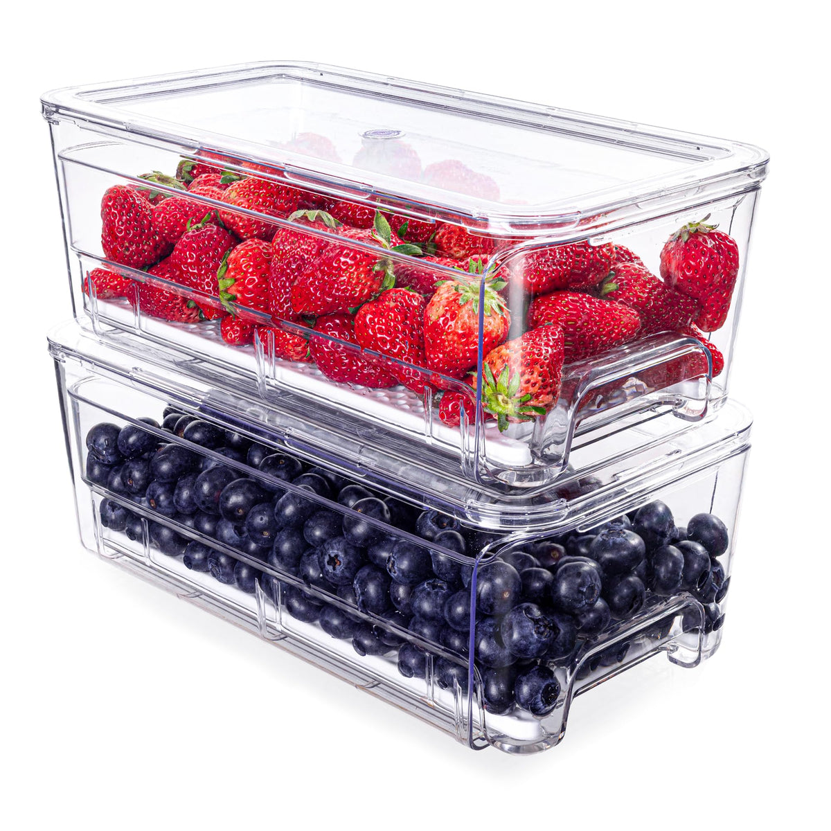 Imncya 6 Pack Clear Fridge Organizer, Refrigerator Organizers and Storage