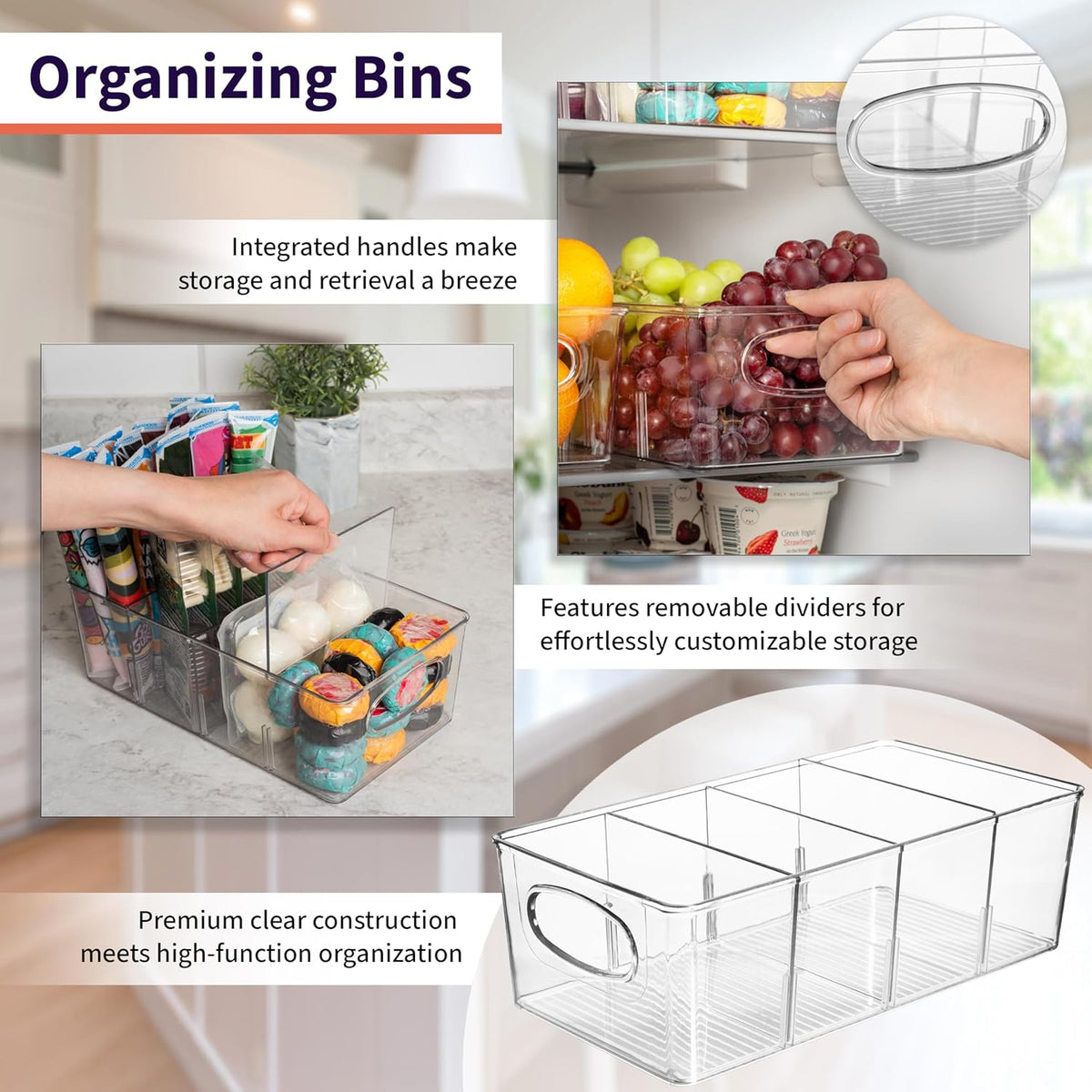 ClearSpace Pantry Organizers and Storage and Cabinet Organizer, 2 Pack