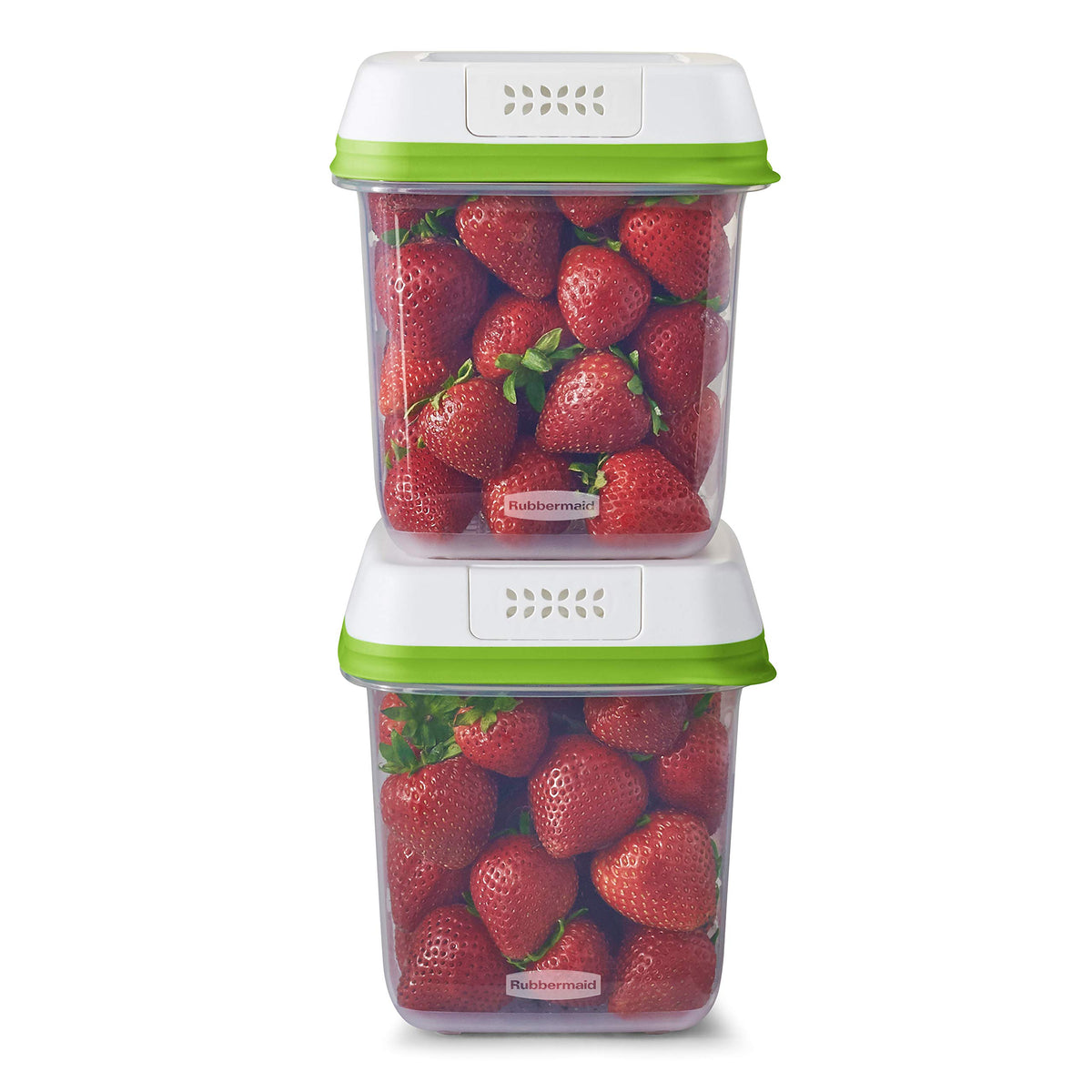 Rubbermaid FreshWorks Produce Saver, Large Produce Storage Containers, 4 Piece Set