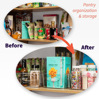 ClearSpace Pantry Organizers and Storage and Cabinet Organizer, 2 Pack