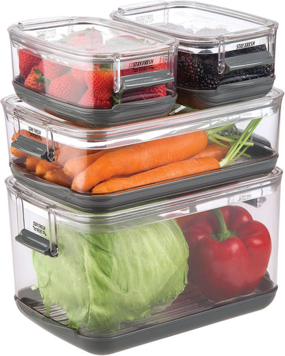 ProKeeper Produce Storage Container with Stay-Fresh Vent System – 5.7 Quarts, Airtight for Fruits & Vegetables