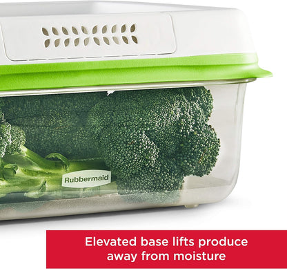 Rubbermaid FreshWorks Produce Saver, Large Produce Storage Containers, 4 Piece Set